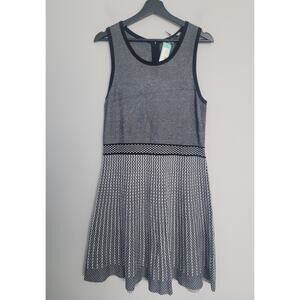 NWT 41 Hawthorn Womens XL Knit Fit Flare Dress Sleeveless Gray Midi